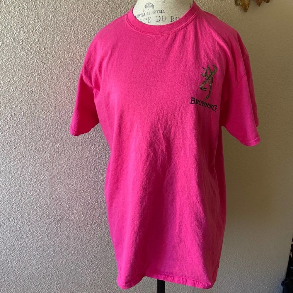 Browning size large pink short sleeve shirt